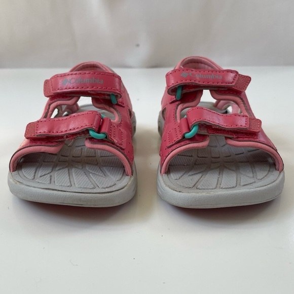 Columbia Little Kids' Pink Coral Techsun Vent Quick-Drying Sandals Size 8 - Picture 3 of 8